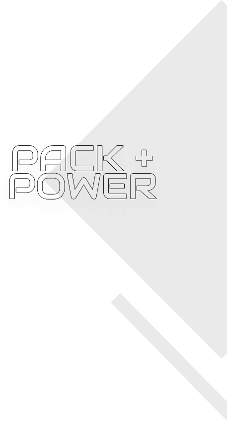 A green and white background with the words pack and power